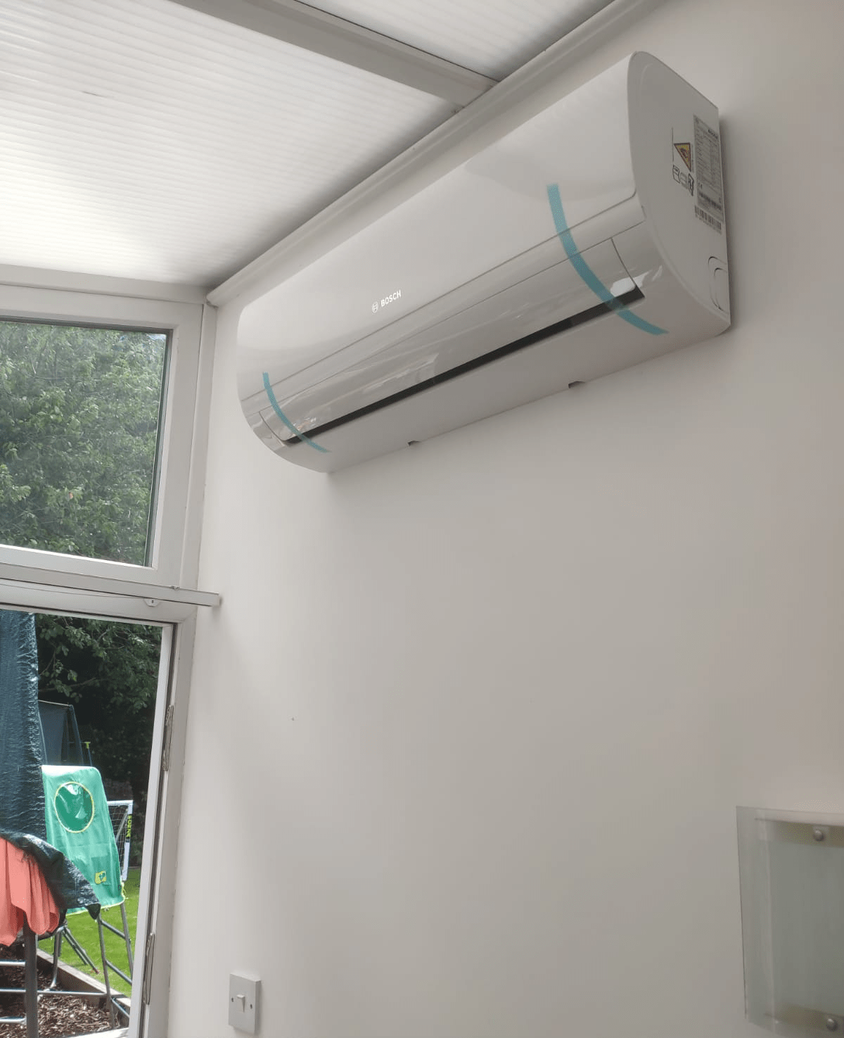 Indoor domestic air-conditioning unit installed by Bumfords