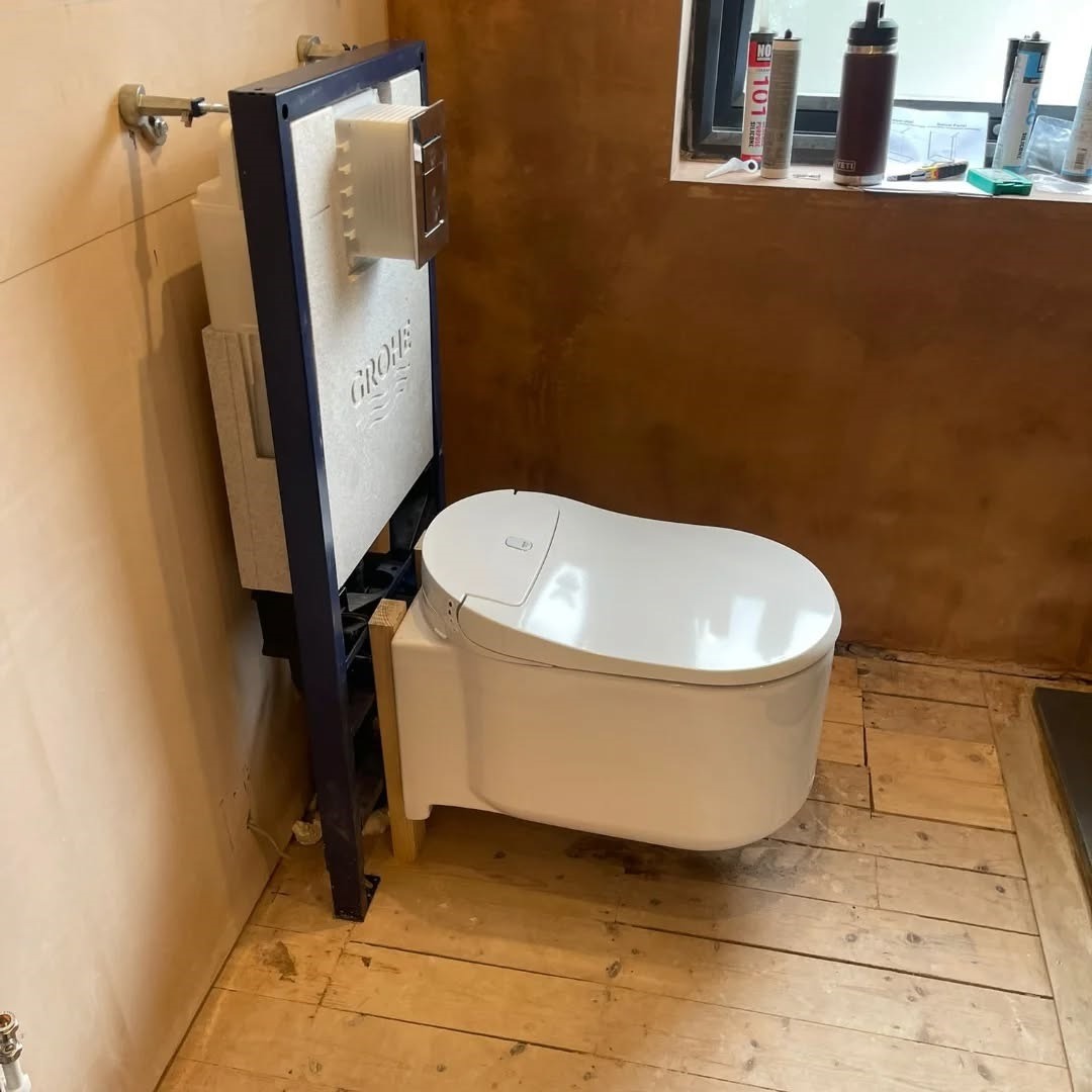 Specialist toilet installation undertaken by Bumfords