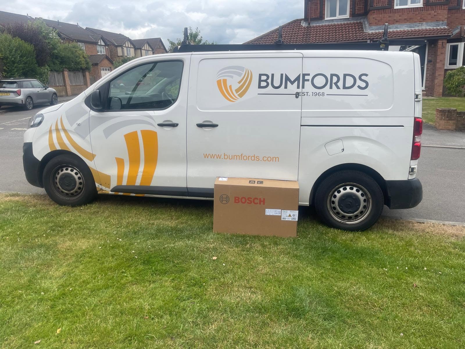 Bumfords air-conditioning engineer and company vehicle