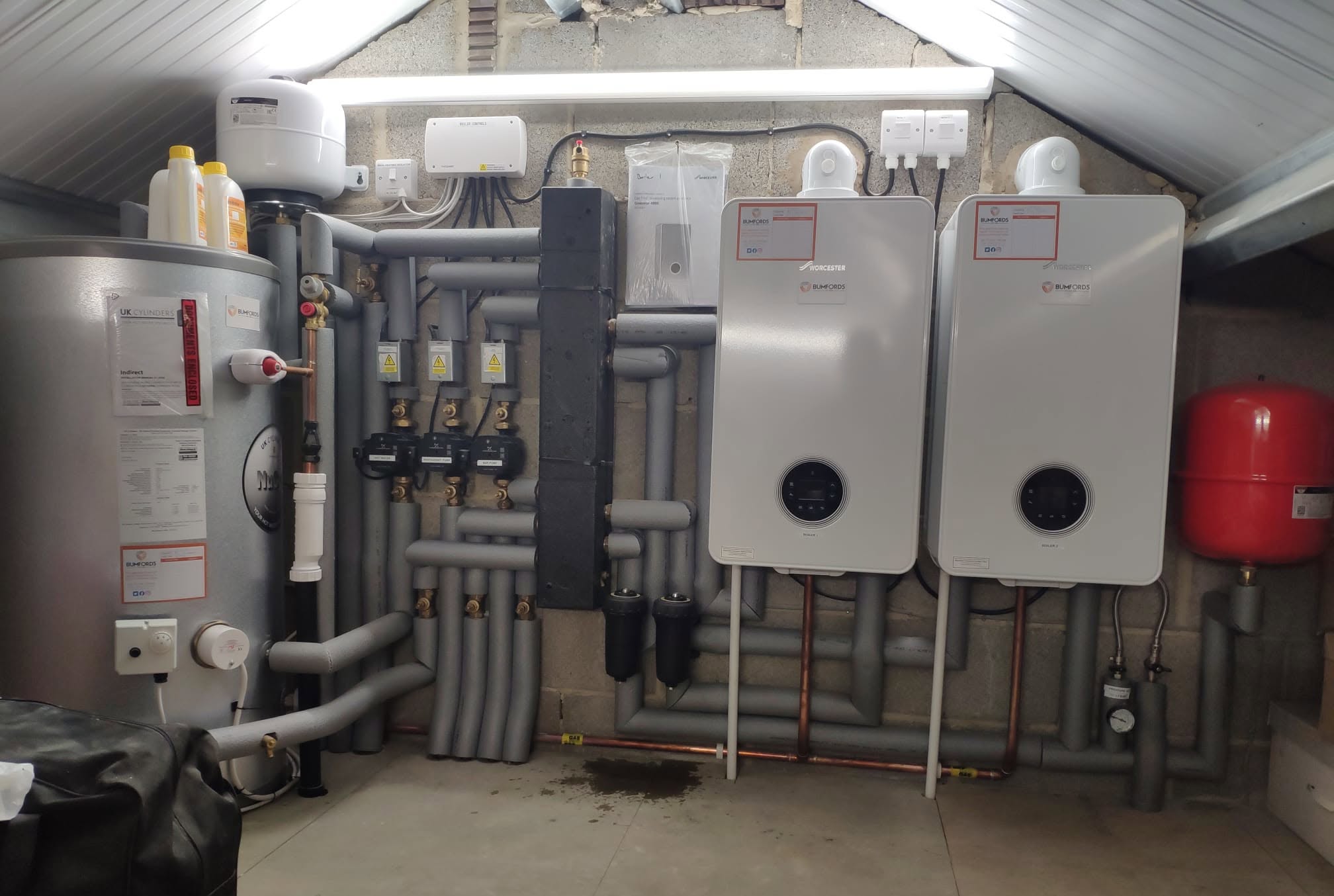 Heating installation completed by Bumfords