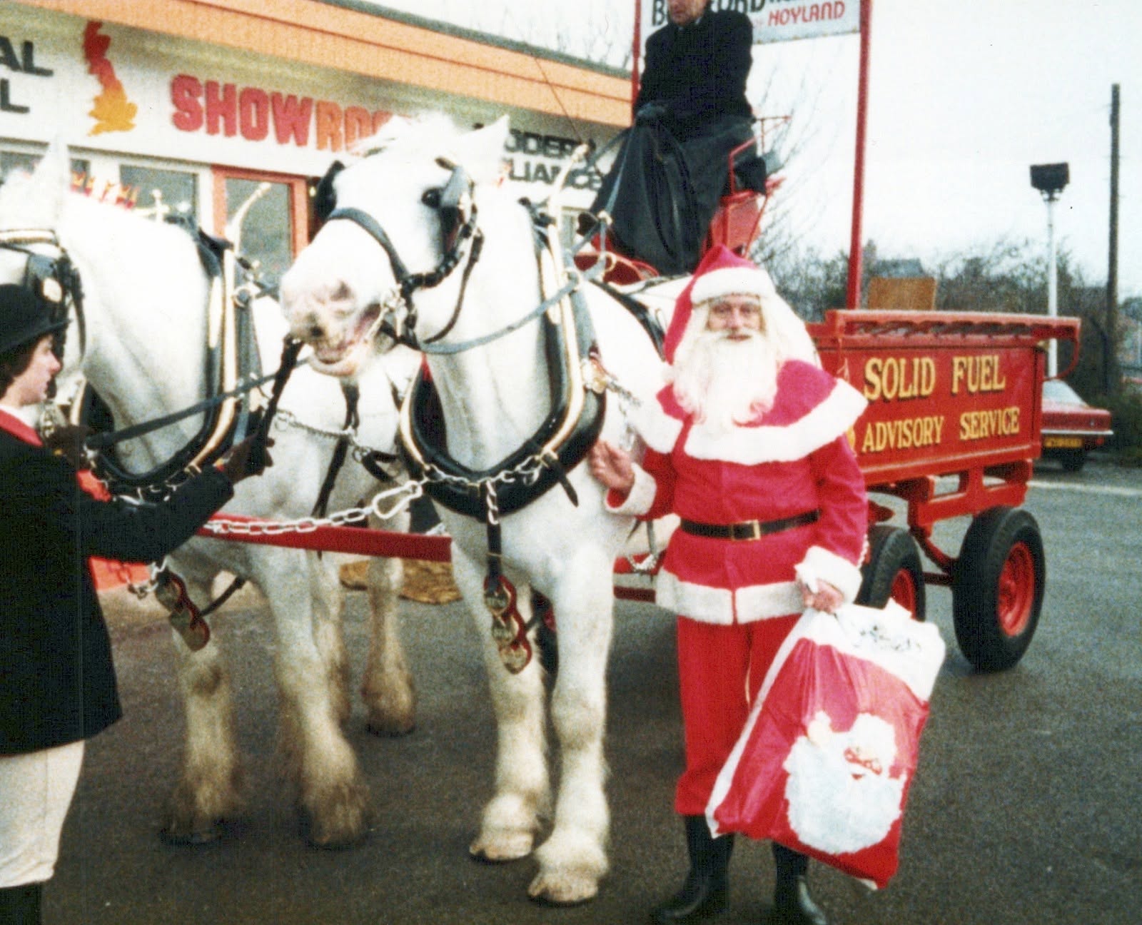Historic Bumfords showroom decorated for Christmas