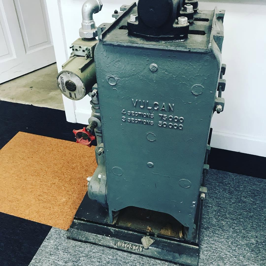 Vulcan Continental boiler, the first boiler installed by Bumfords